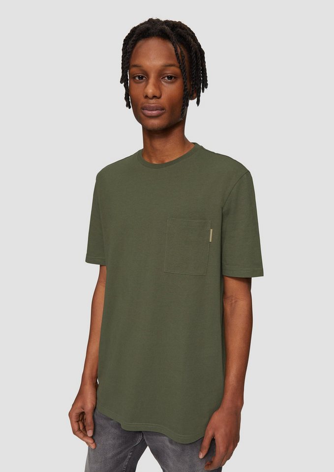 QS Kurzarmshirt T-Shirt T-Shirt mit Brusttasche von QS