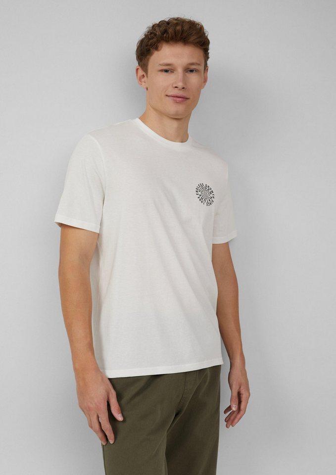 QS Kurzarmshirt T-Shirt T-Shirt mit kleinem Frontprint von QS