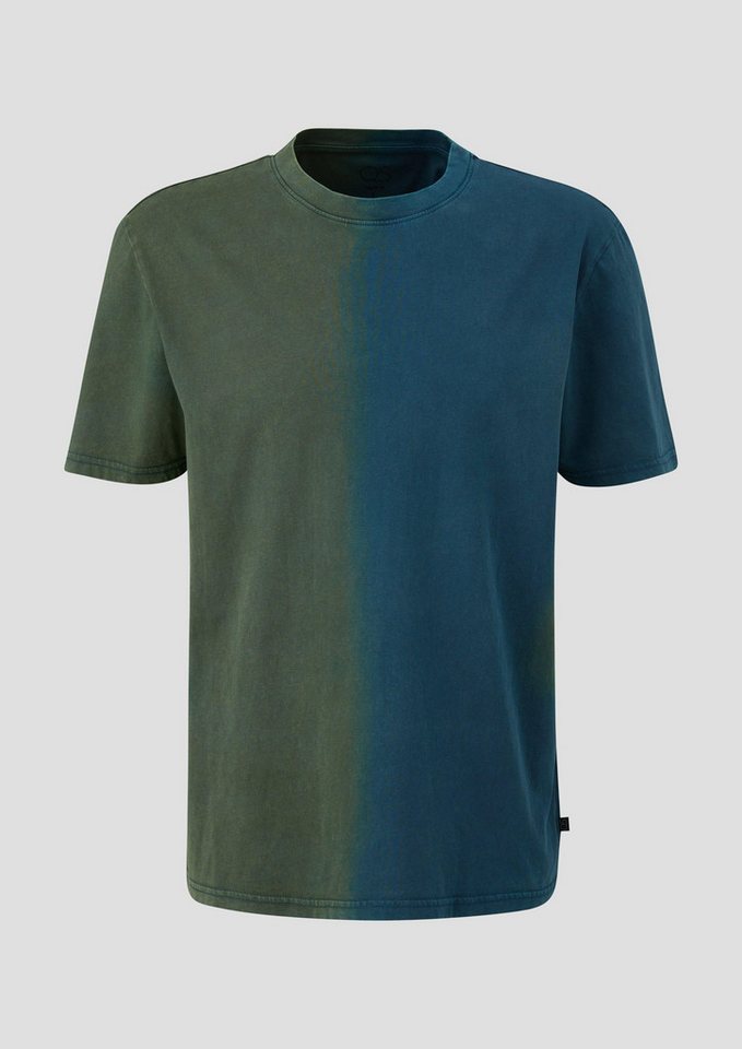 QS Kurzarmshirt T-Shirt mit Waschung von QS
