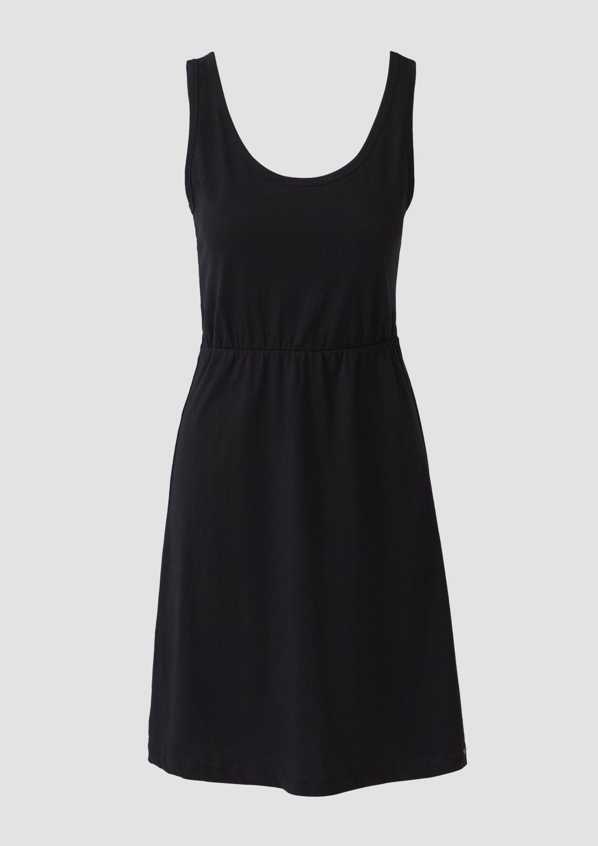 QS - Kurzes Jerseykleid aus Baumwolle, Damen, schwarz QS - Kurzes Jerseykleid aus Baumwolle, Damen, schwarz von QS