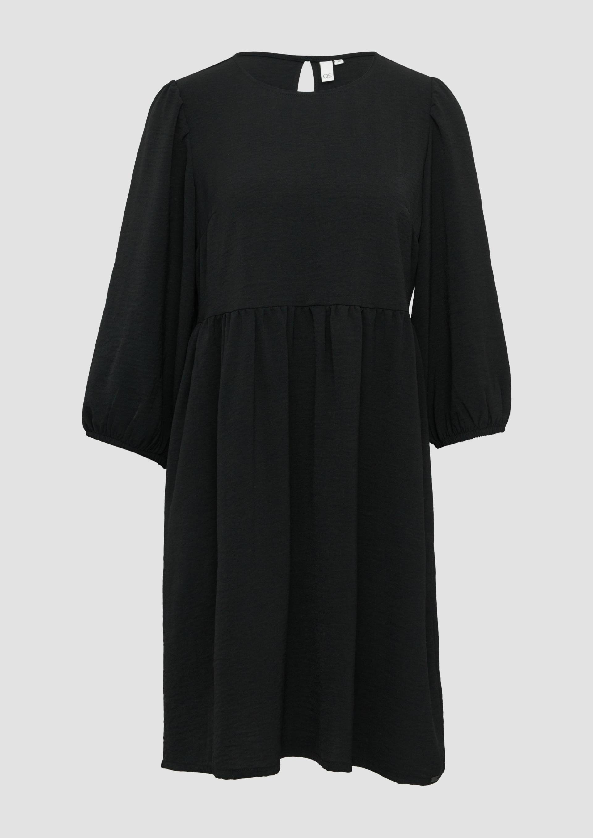 QS - Kurzes Kleid mit Puffärmel, Damen, schwarz QS - Kurzes Kleid mit Puffärmel, Damen, schwarz von QS