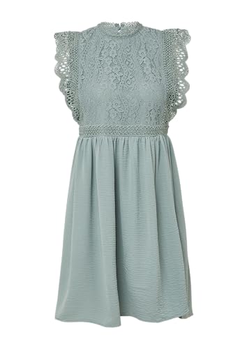 QS Kurzes Kleid mit Spitzenoberteil salbeigrün 42 von QS