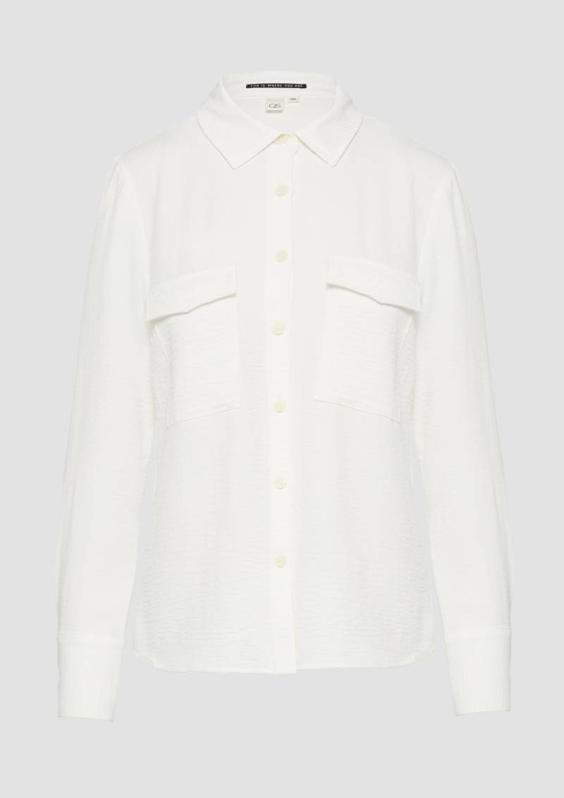 QS - Lässige Hemdbluse mit aufgesetzten Taschen, Damen, creme QS - Lässige Hemdbluse mit aufgesetzten Taschen, Damen, creme von QS