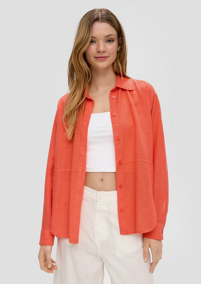 QS Langarmbluse Bluse Oversized Bluse aus Viskosemix von QS