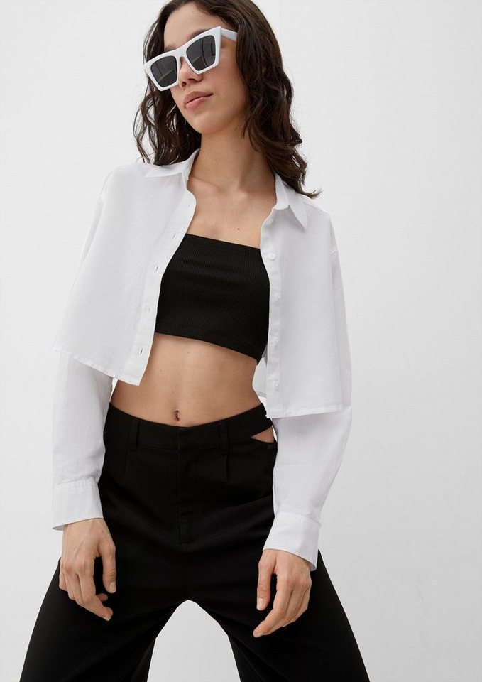 QS Langarmbluse Bluse im Boxy-Schnitt von QS
