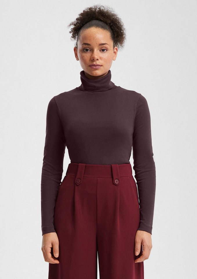 QS Langarmshirt T-Shirt Langarmshirt mit Rollkragen von QS