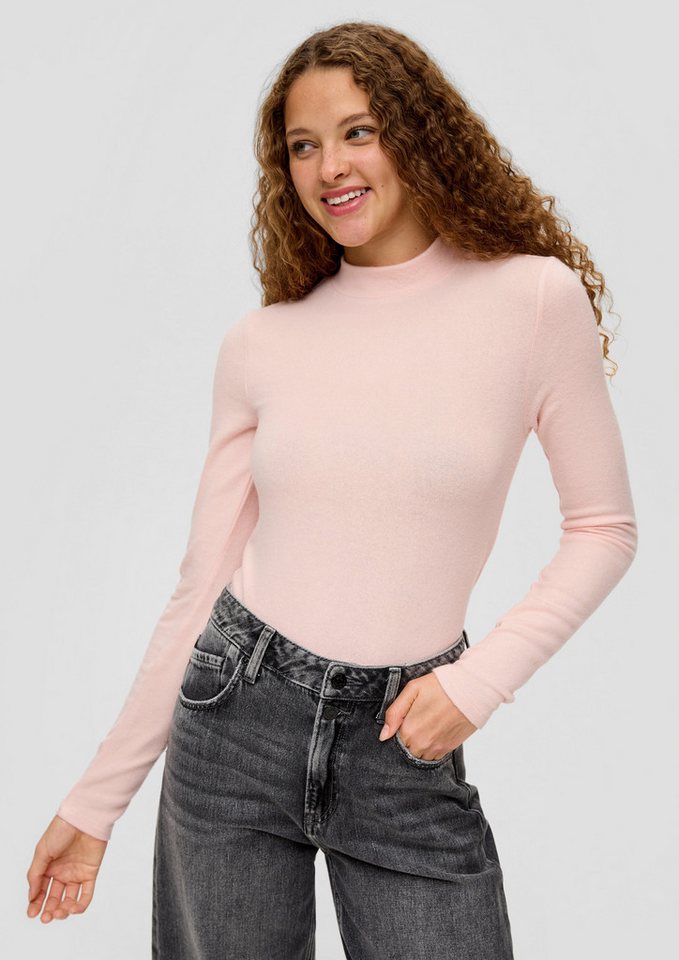 QS Langarmshirt T-Shirt Longsleeve aus Viskosemix von QS