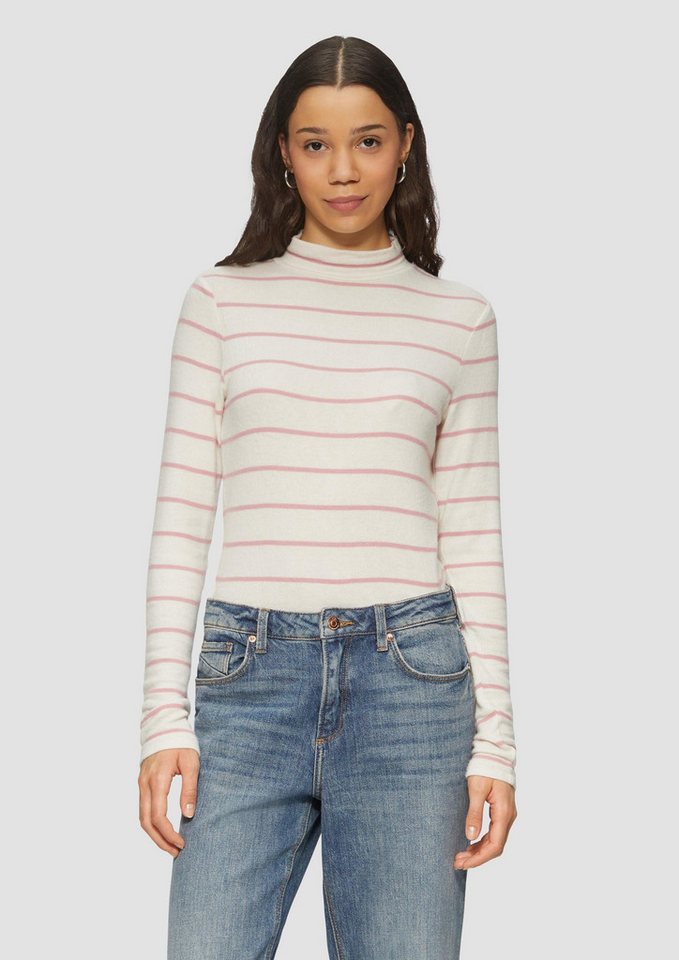 QS Langarmshirt T-Shirt Softes Longsleeve aus Viskosemix von QS