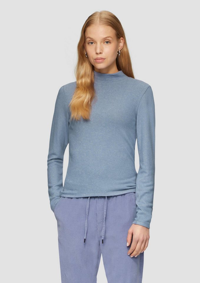 QS Langarmshirt T-Shirt Softes Longsleeve aus Viskosemix von QS