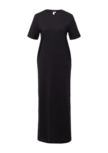 QS Langes Jerseykleid aus Baumwolle schwarz L von QS
