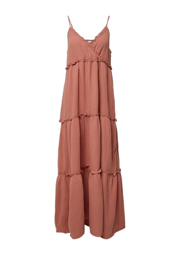 QS Langes Kleid aus Musselin x Sarah & Tini Papaya 40 von QS