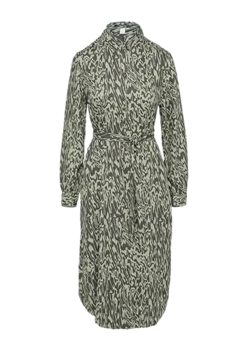 QS Langes Kleid mit All-Over-Print salbeigrün 40 von QS