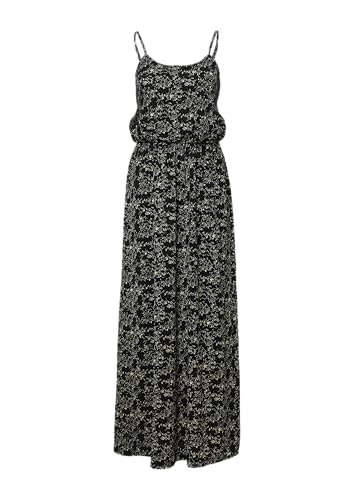 QS Langes Kleid mit Spaghettiträgern schwarz 40 von QS