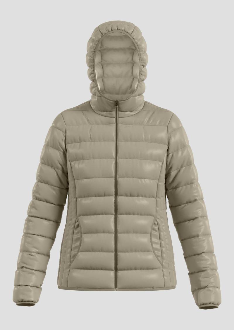 QS - Leicht wattierte Steppjacke mit Kapuze, Damen, Grün von QS