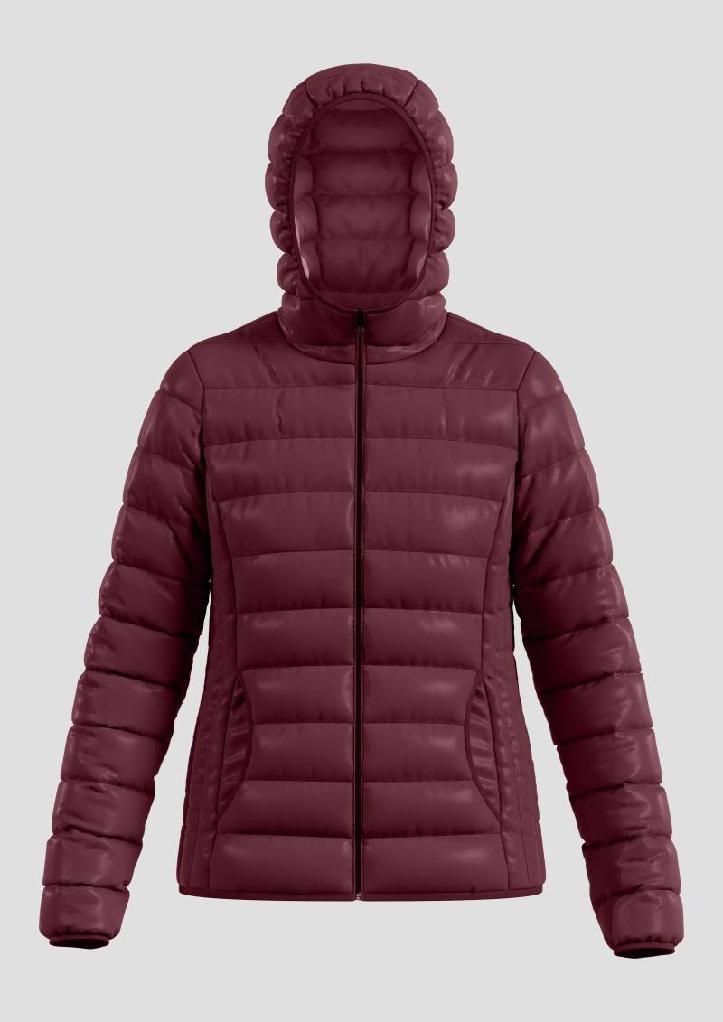 QS - Leicht wattierte Steppjacke mit Kapuze, Damen, rot QS - Leicht wattierte Steppjacke mit Kapuze, Damen, rot von QS
