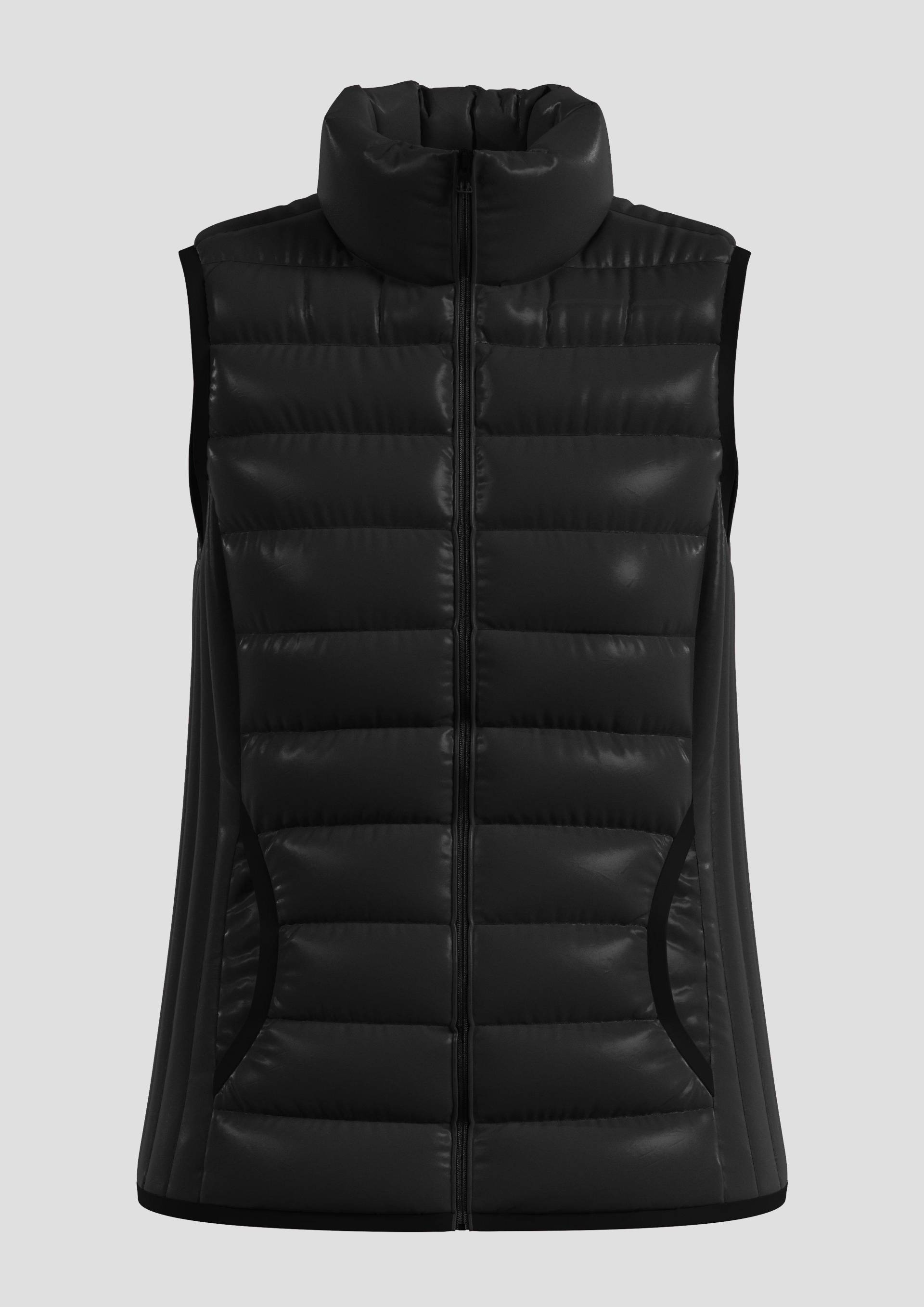 QS - Leicht wattierte Steppweste, Damen, schwarz QS - Leicht wattierte Steppweste, Damen, schwarz von QS