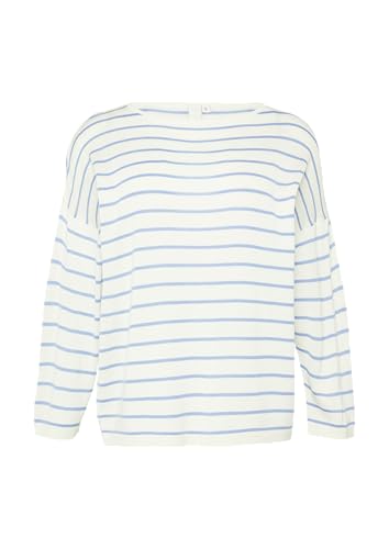 QS Leichter Strickpullover aus Viskosemix weiß XXL von QS