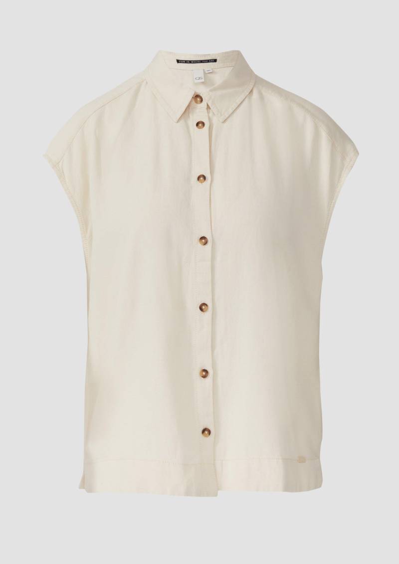 QS - Leinenmix-Bluse, Damen, Beige QS - Leinenmix-Bluse, Damen, Beige von QS
