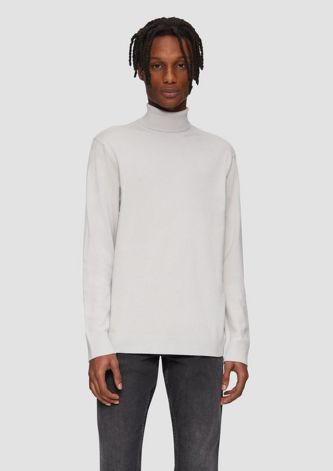 QS Longpullover Strickpullover Feinstrickpullover mit Rollkragen von QS