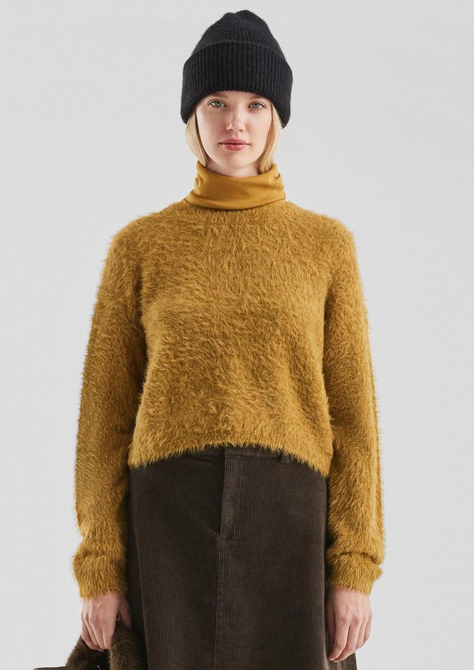 QS Longpullover Strickpullover Flauschiger Strickpulli von QS