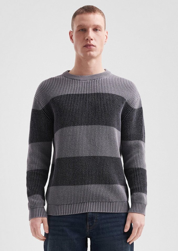 QS Longpullover Strickpullover Grobstrickpullover mit Wascheffekt (1-tlg) von QS