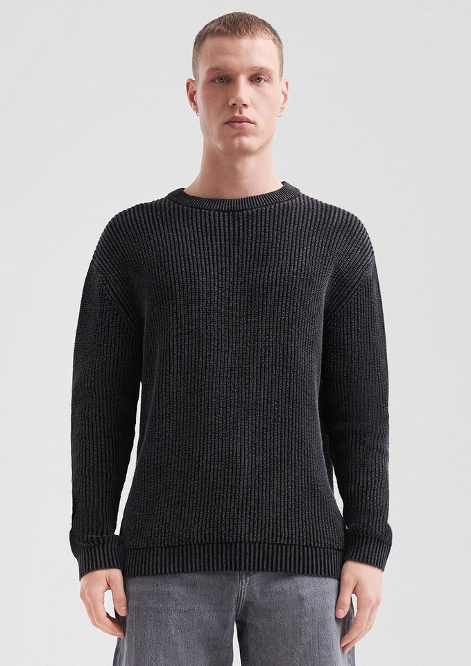 QS Longpullover Strickpullover Grobstrickpullover mit Wascheffekt von QS
