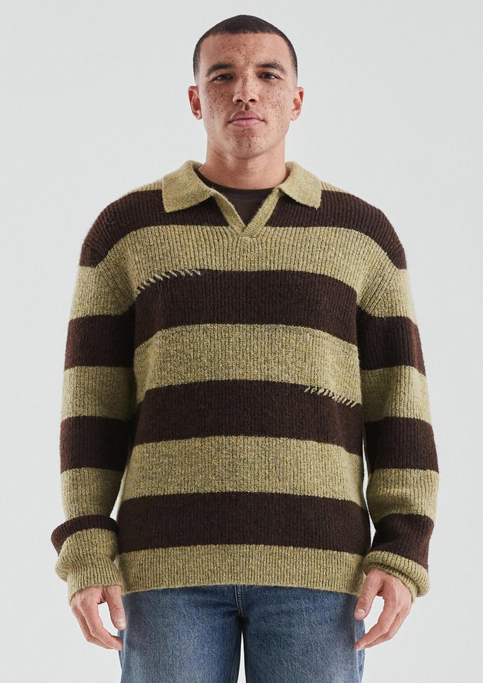 QS Longpullover Strickpullover Pullover mit Blockstreifen (1-tlg) von QS