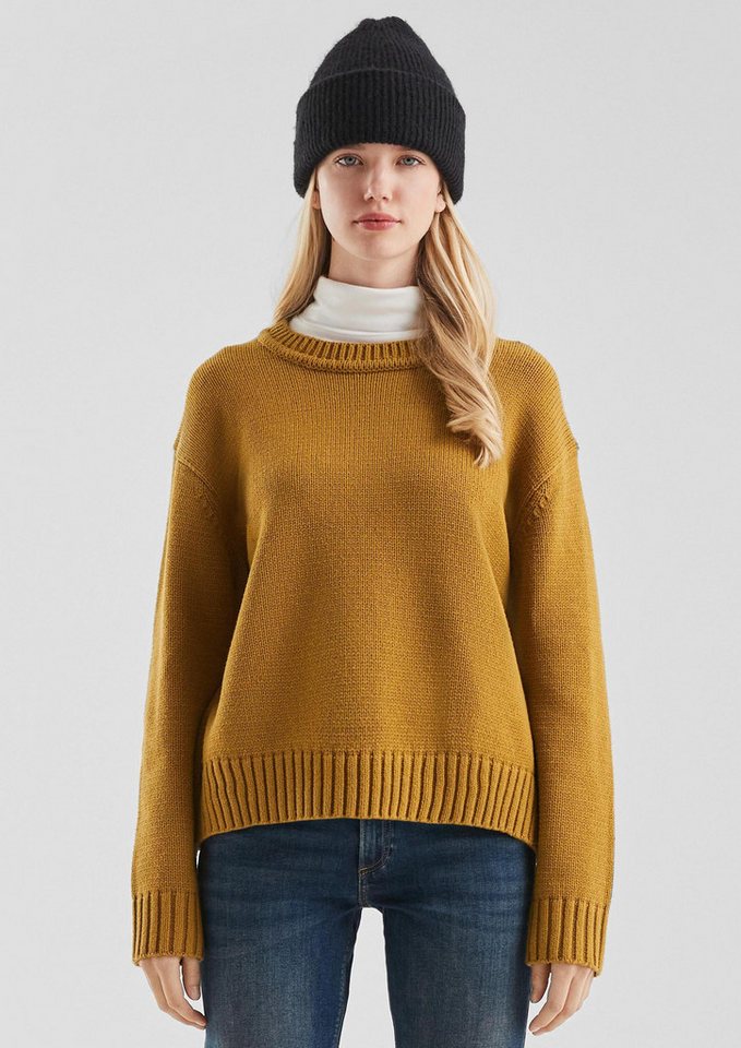 QS Longpullover Strickpullover Strickpulli aus Baumwollmix (1-tlg) von QS