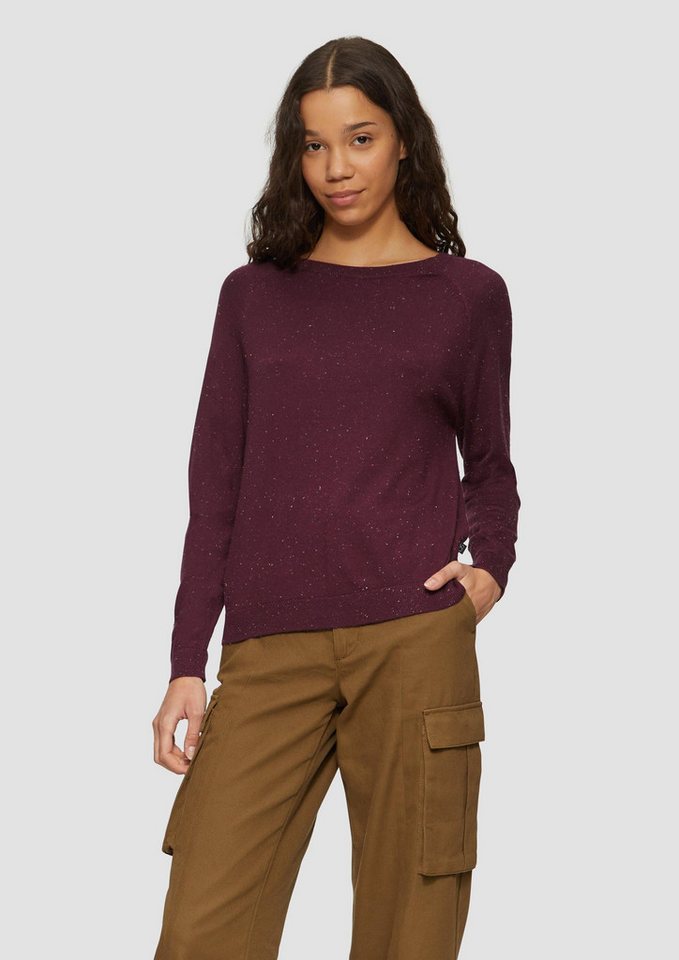 QS Longpullover Strickpullover Strickpullover mit Raglan-Ärmeln von QS