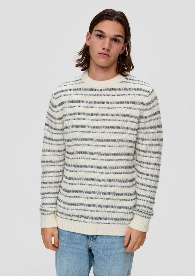 QS Longpullover Strickpullover Strickpullover mit Rippstruktur von QS