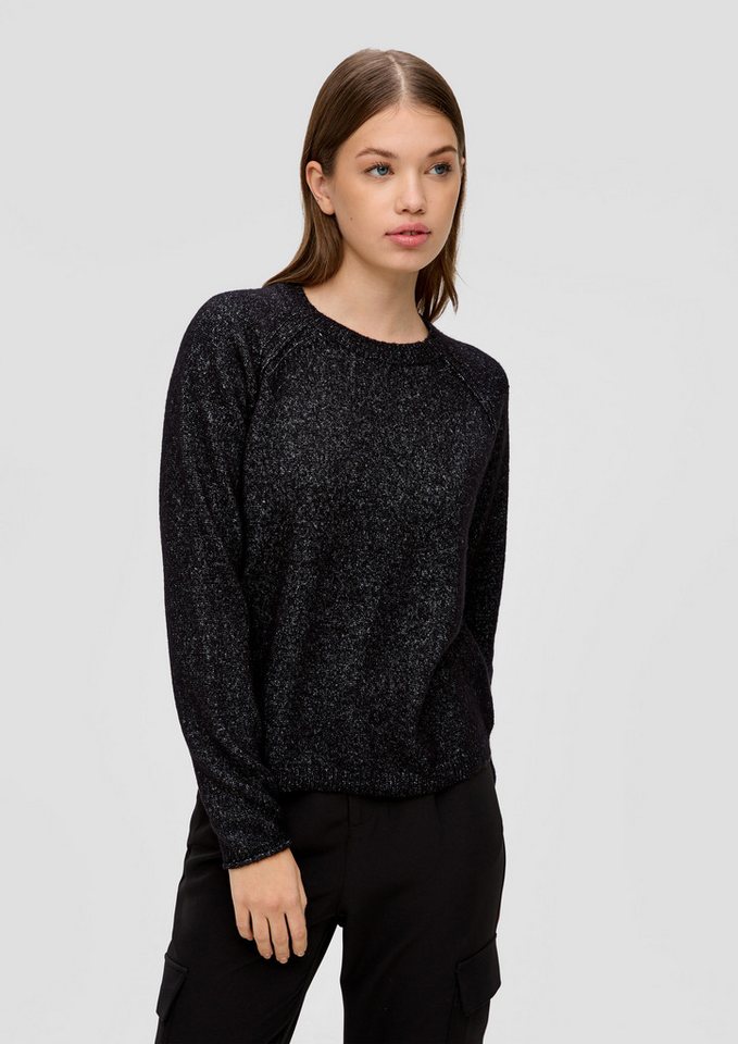 QS Longpullover Strickpullover Strickpullover mit Rollsaum (1-tlg) von QS