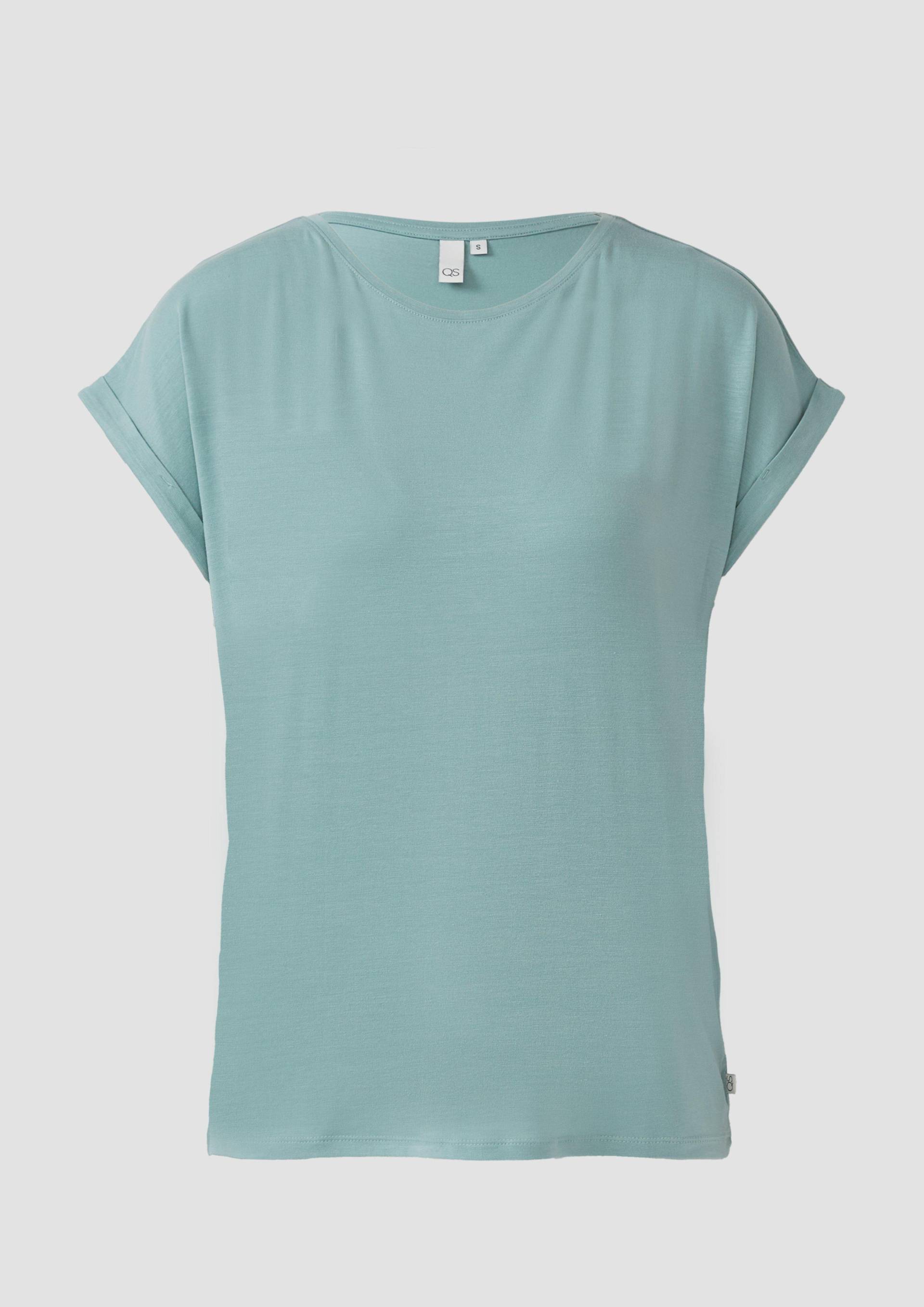 QS - Loose Fit-Shirt im Lyocellmix, Damen, türkis QS - Loose Fit-Shirt im Lyocellmix, Damen, türkis von QS