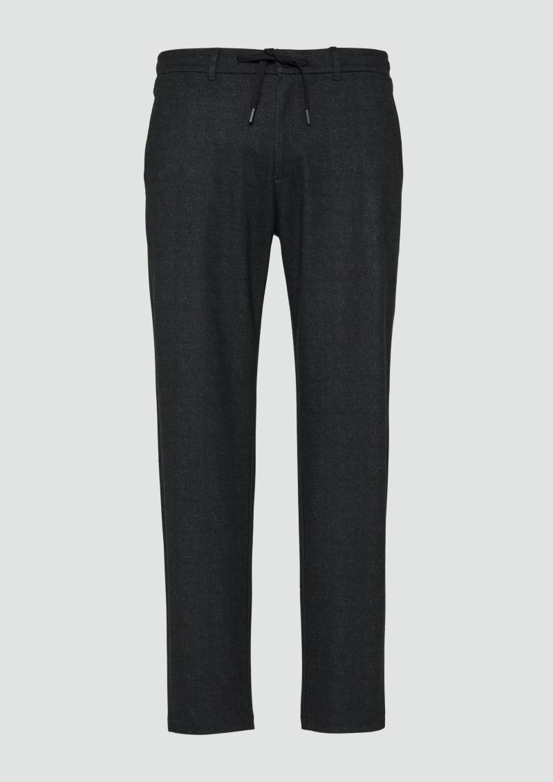 QS - Melierte Jogpants, Herren, schwarz von QS