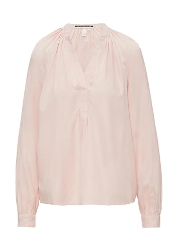 QS Melierte Viskosebluse mit Raffung perlmuttrosa 44 von QS