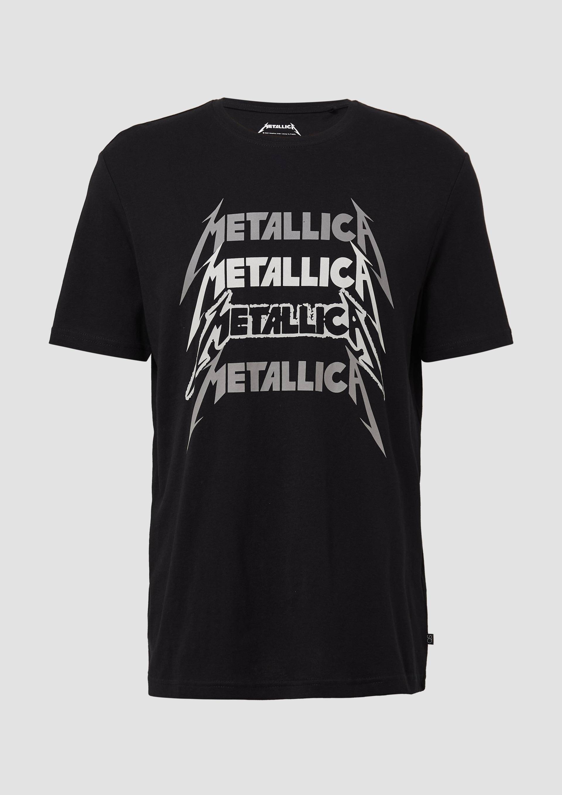 QS - Metallica® Band-Shirt mit Wascheffekt, Herren, schwarz von QS