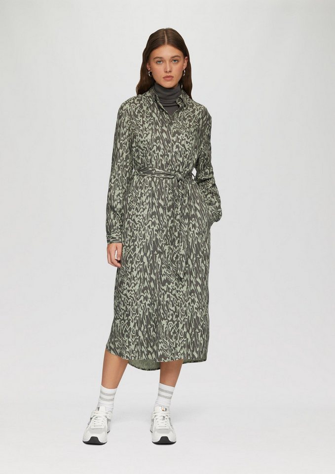 QS Midikleid Kleid Langes Kleid mit All-Over-Print von QS
