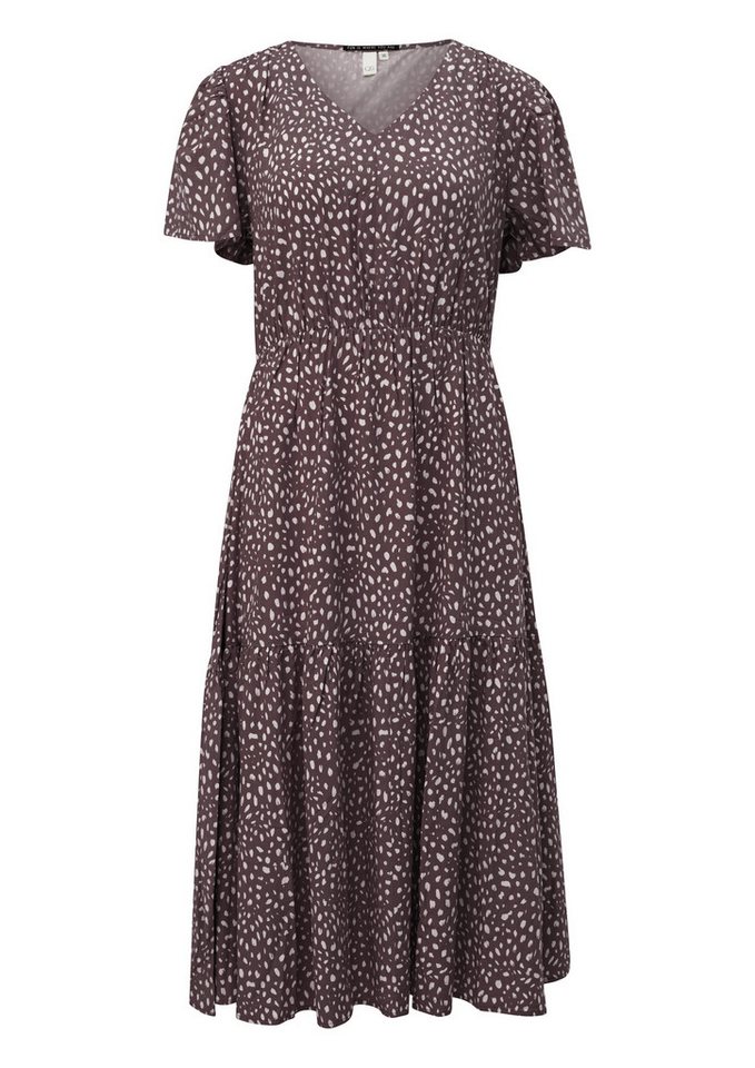 QS Midikleid Kleid Viskosekleid mit All-over-Print von QS