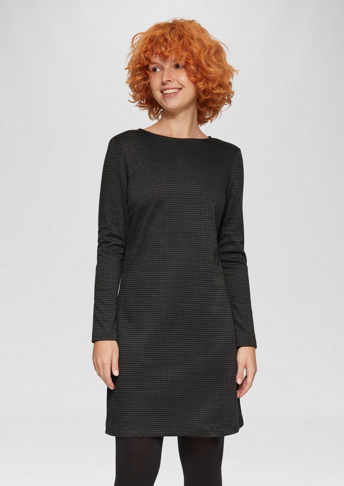 QS Minikleid Kleid Kurzes gemustertes Kleid aus Interlockjersey von QS