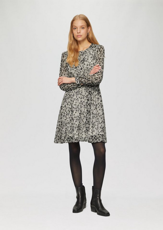 QS Minikleid Kleid Leichtes Chiffonkleid mit All-over-Print von QS