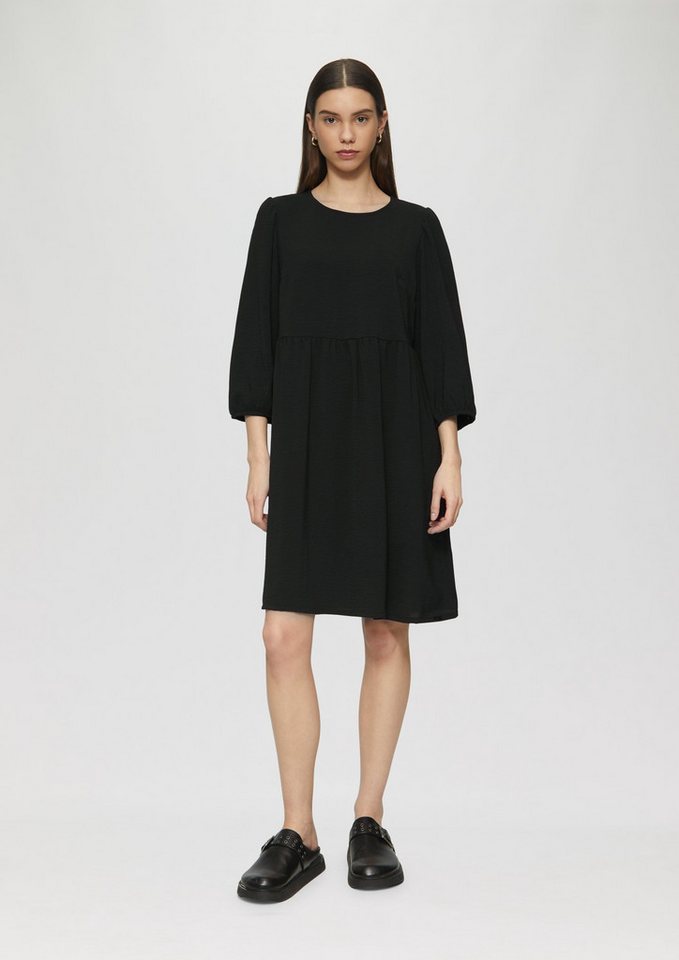 QS Minikleid Kurzes Kleid mit Puffärmel Raffung von QS