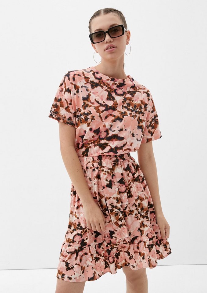 QS Minirock Rock Stufenrock aus Viskose QS Minirock Rock Stufenrock aus Viskose von QS