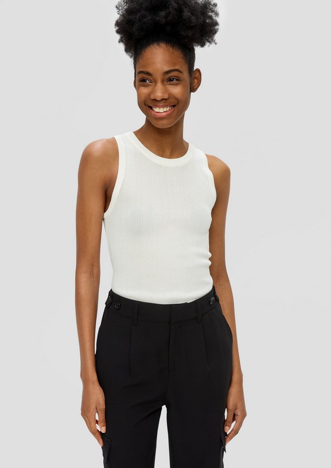 QS Muskelshirt Strickpullunder Strickpullunder aus Viskosemix von QS