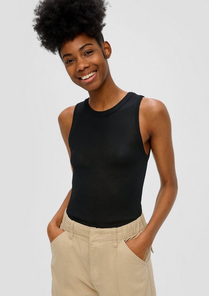 QS Muskelshirt Strickpullunder Strickpullunder aus Viskosemix von QS