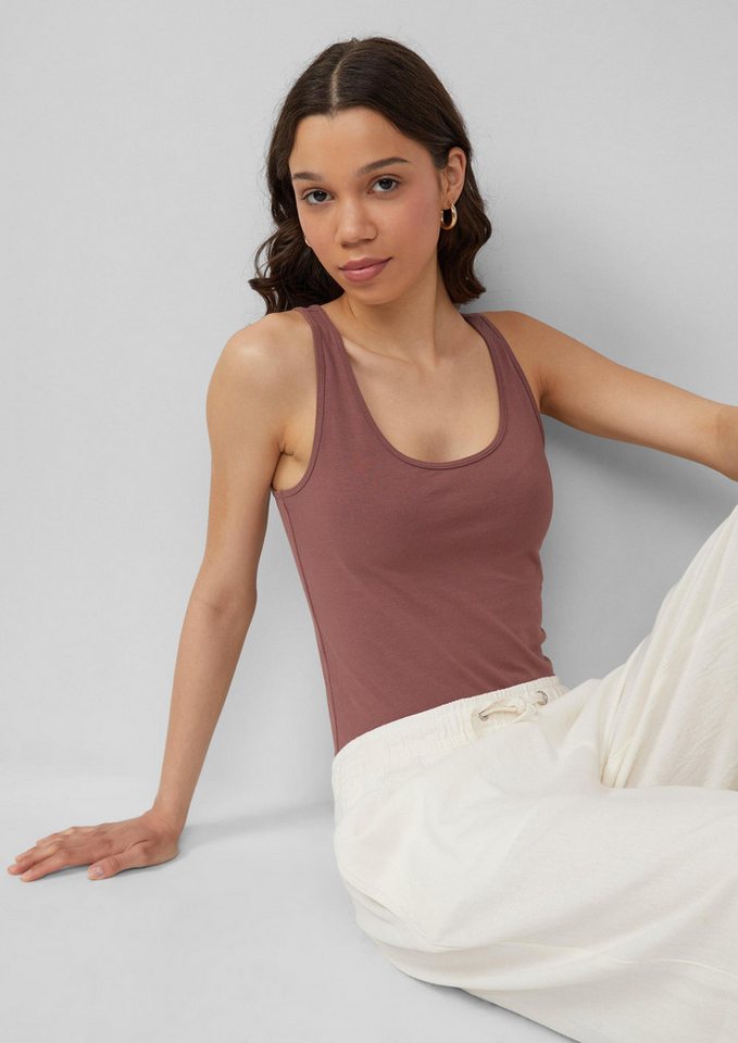 QS Muskelshirt T-Shirt Elastisches Tanktop im Slim Fit von QS