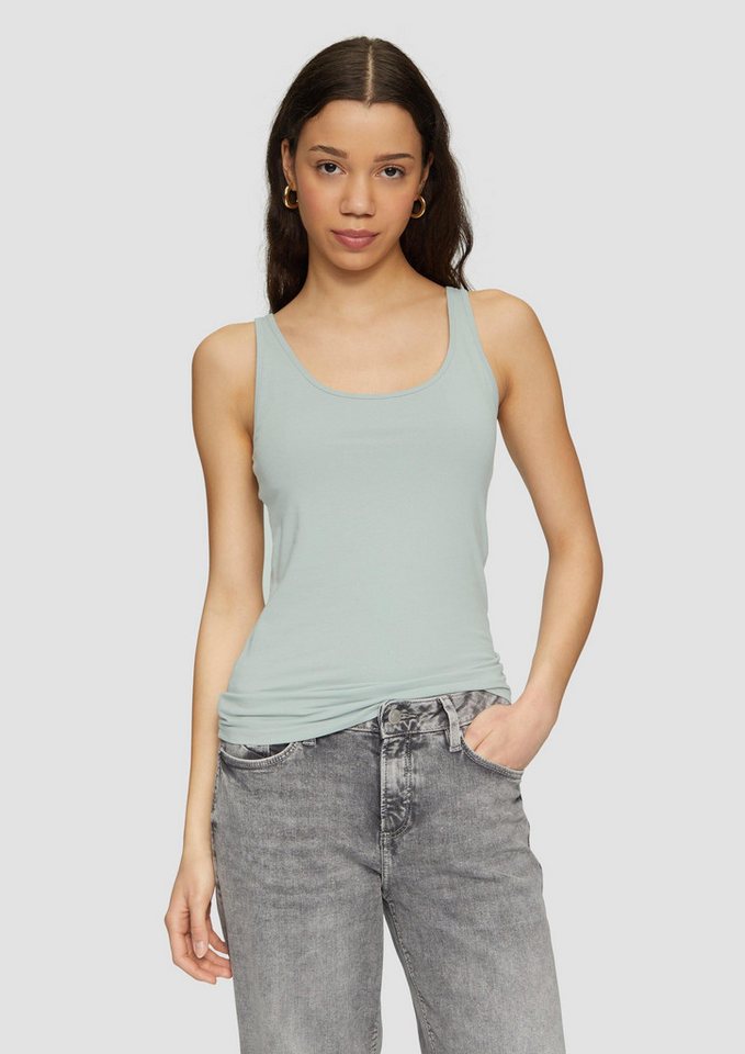 QS Muskelshirt T-Shirt Top aus Baumwolljersey von QS