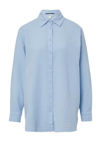 QS Hemdbluse aus Musselin hellblau 44 von QS