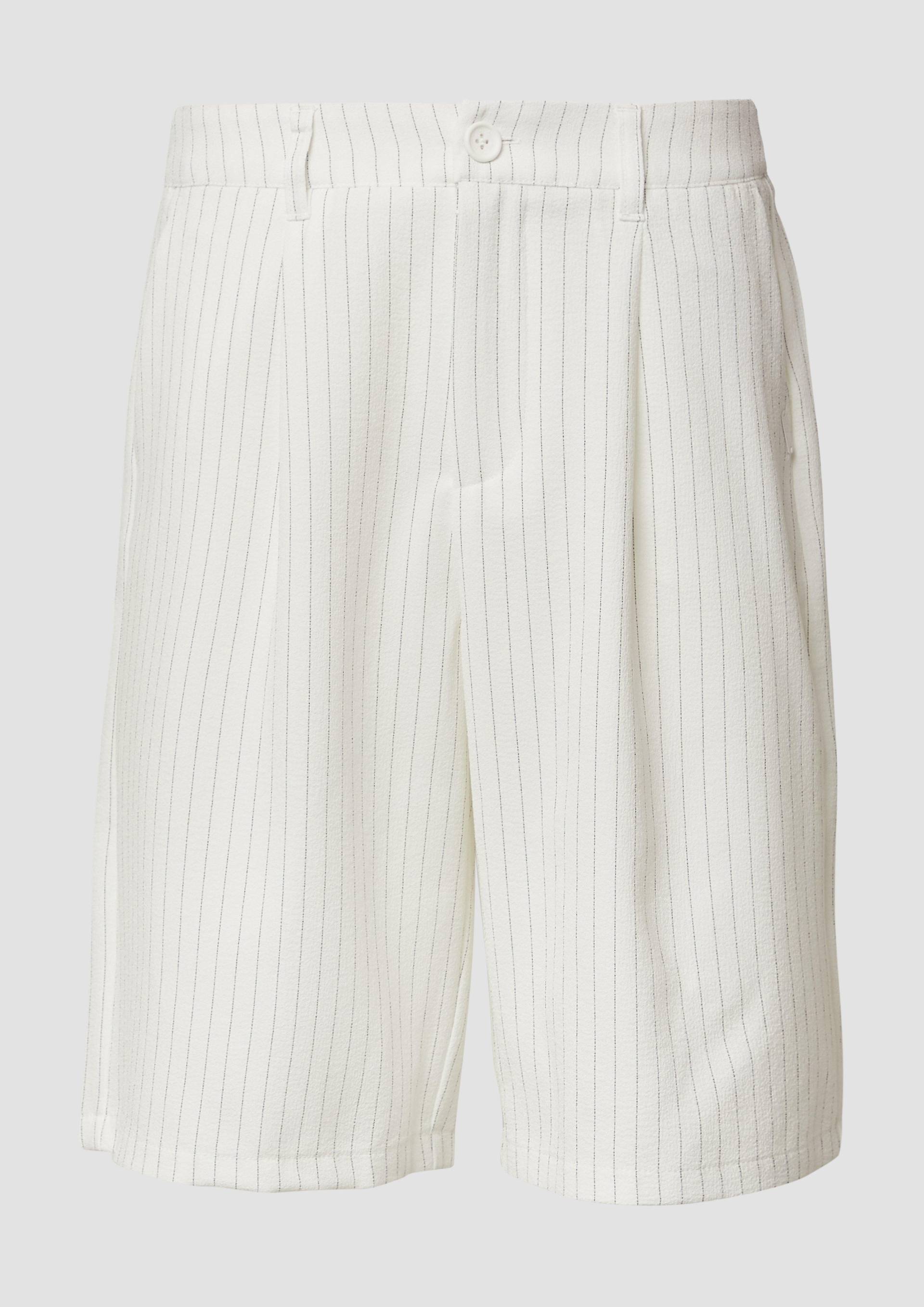 QS - Nadelstreifen-Bermuda, Damen, creme von QS