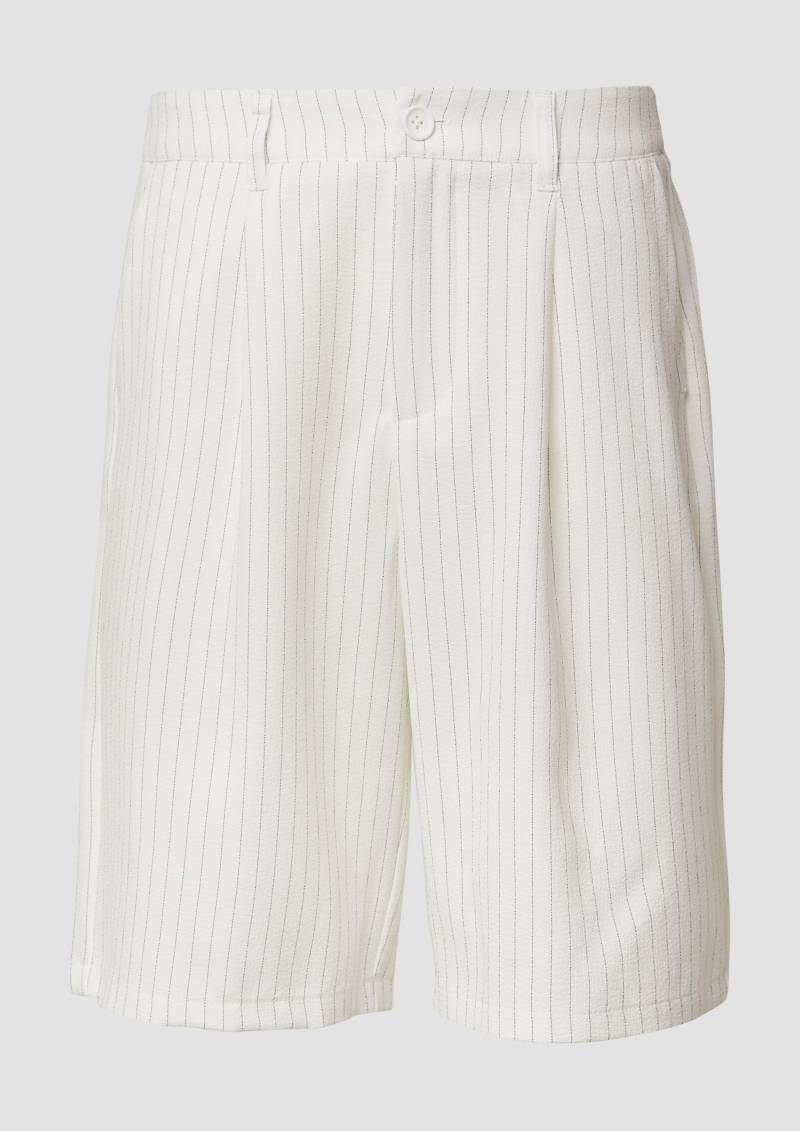 QS - Nadelstreifen-Bermuda, Damen, creme von QS
