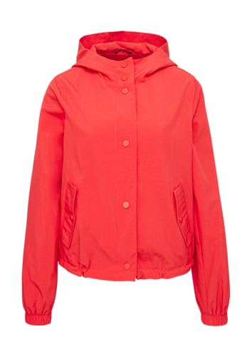 QS Nylon-Jacke mit Kapuze und verstellbarem Saum chilirot L von QS