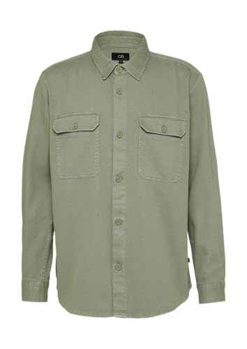 QS Overshirt aus gewaschenem Twill olivgrün XXL von QS